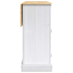 Chariot de cuisine 2 pcs Blanc et Cire de Miel Pin massif 637154637154