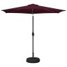 Parasol de jardin avec lumières LED et base 270 x 270 cm 637166637166