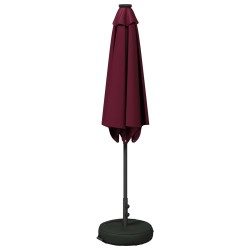 Parasol de jardin avec lumières LED et base 270 x 270 cm 637166637166