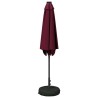 Parasol de jardin avec lumières LED et base 270 x 270 cm 637166637166