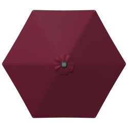 Parasol de jardin avec lumières LED et base 270 x 270 cm 637166637166
