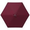 Parasol de jardin avec lumières LED et base 270 x 270 cm 637166637166