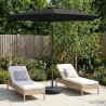 Parasol de jardin avec lumières LED et base 270 x 270 cm 637183637183