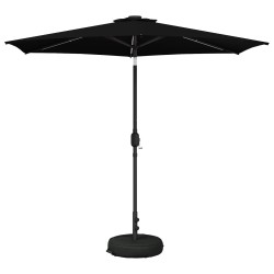 Parasol de jardin avec lumières LED et base 270 x 270 cm 637183637183