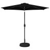 Parasol de jardin avec lumières LED et base 270 x 270 cm 637183637183