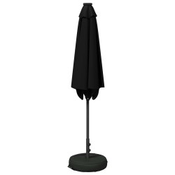 Parasol de jardin avec lumières LED et base 270 x 270 cm 637183637183