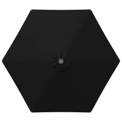 Parasol de jardin avec lumières LED et base 270 x 270 cm 637183637183