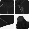 Parasol de jardin avec lumières LED et base 270 x 270 cm 637183637183