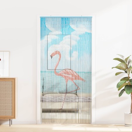 Rideau de porte anti-insectes multicolore 200 x 100 cm Bambou 637189637189