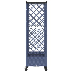 Lit Élevé avec Treillis et Toit Gris 164 x 40 x 127 cm PP 637199637199