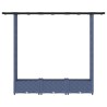 Lit Élevé avec Treillis et Toit Gris 164 x 40 x 121 cm PP 637200637200