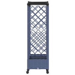 Lit Élevé avec Treillis et Toit Gris 169 x 40 x 129 cm PP 637203637203