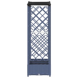 Lit Élevé avec Treillis et Toit Gris 169 x 40 x 123 cm PP 637205637205