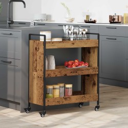 Chariot de cuisine Bois ancien 70 x 30 x 82 cm 637206637206