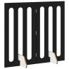 Clôture pliable pour animaux 2 pcs Chêne Noir Bois d’ingénierie 637207637207