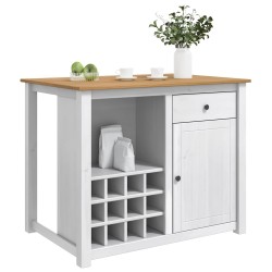 Chariot de cuisine PANAMA 2 pcs Blanc et Cire de Miel 637208637208
