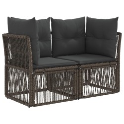 Ensemble de canapé de jardin 8 pcs Gris polyrotin 637209637209