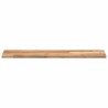 Dessus de table rectangulaire 80x20x2 cm bois massif d'acacia 637210637210