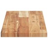 Dessus de table rectangulaire 80x20x2 cm bois massif d'acacia 637210637210