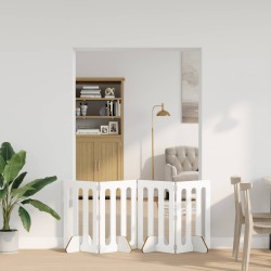 Clôture pliable pour animaux 4 pcs Blanc 201 x 38 x 70 cm 637212637212