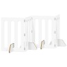 Clôture pliable pour animaux 4 pcs Blanc 201 x 38 x 70 cm 637212637212