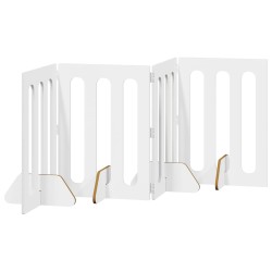 Clôture pliable pour animaux 4 pcs Blanc 201 x 38 x 70 cm 637212637212