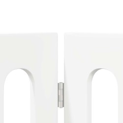 Clôture pliable pour animaux 4 pcs Blanc 201 x 38 x 70 cm 637212637212