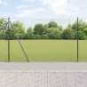 Clôture hexagonale avec base en béton 25 x 1,5 m Gris Maille 637221637221