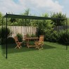 Pavillon 4 x 3,98 x 2,67 m Vert Polyester et Acier 637234637234