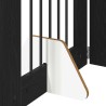 Porte de chien pliable avec supports 2 pcs Chêne noir 120,5 cm 637244637244