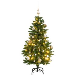 Sapin de Noël artificiel articulé 150 LED et boules 120 cm 637252637252