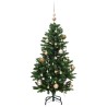 Sapin de Noël artificiel articulé 150 LED et boules 120 cm 637252637252