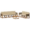 Ensemble de canapés d'extérieur 8 pcs Naturel et Beige 637257637257