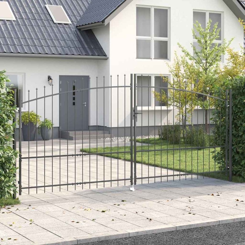 Porte Double Woerden Gris 400 x 224,5 cm Acier 637268637268
