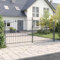 Porte Double Woerden Gris 400 x 224,5 cm Acier 637268637268