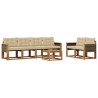 Ensemble de canapés d'extérieur 7 pcs Naturel et Beige 637269637269