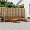 Ensemble de canapés d'extérieur 6 pcs Naturel 637274637274
