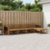 Ensemble de canapés d'extérieur 5 pcs Naturel 637277637277