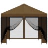 Abri de jardin avec parois 3 x 3 m Taupe Polyester et Acier 637308637308