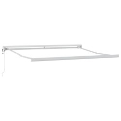 Auvent rétractable Vert et blanc 300 x 250 x 165 cm 637311637311