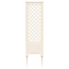 Trellis avec pique Blanc 43 x 6 x 165 cm PP 637312637312