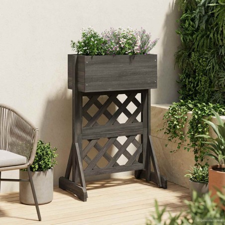 Trellis de jardin vertical Gris 48 x 30 x 70,5 cm 637313637313