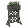 Trellis de jardin vertical Gris 48 x 30 x 70,5 cm 637313637313