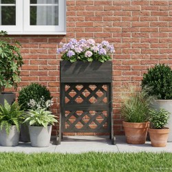 Trellis de jardin vertical Gris 48 x 30 x 70,5 cm 637313637313