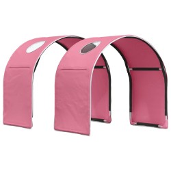 Tunnel de lit 2 pcs Rose 211 x 52,5 x 2 cm Polyester 637314637314