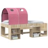 Tunnel de lit 2 pcs Rose 211 x 52,5 x 2 cm Polyester 637314637314