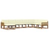Ensemble de canapés d'extérieur 8 pcs Naturel et Crème 637316637316