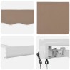 Auvent rétractable Taupe 300 x 250 cm Tissu et Métal 637318637318