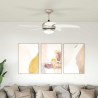 Ventilateur de plafond avec lumière et télécommande Ø 110 cm 637319637319
