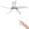 Ventilateur de plafond avec lumière et télécommande Ø 110 cm 637319637319